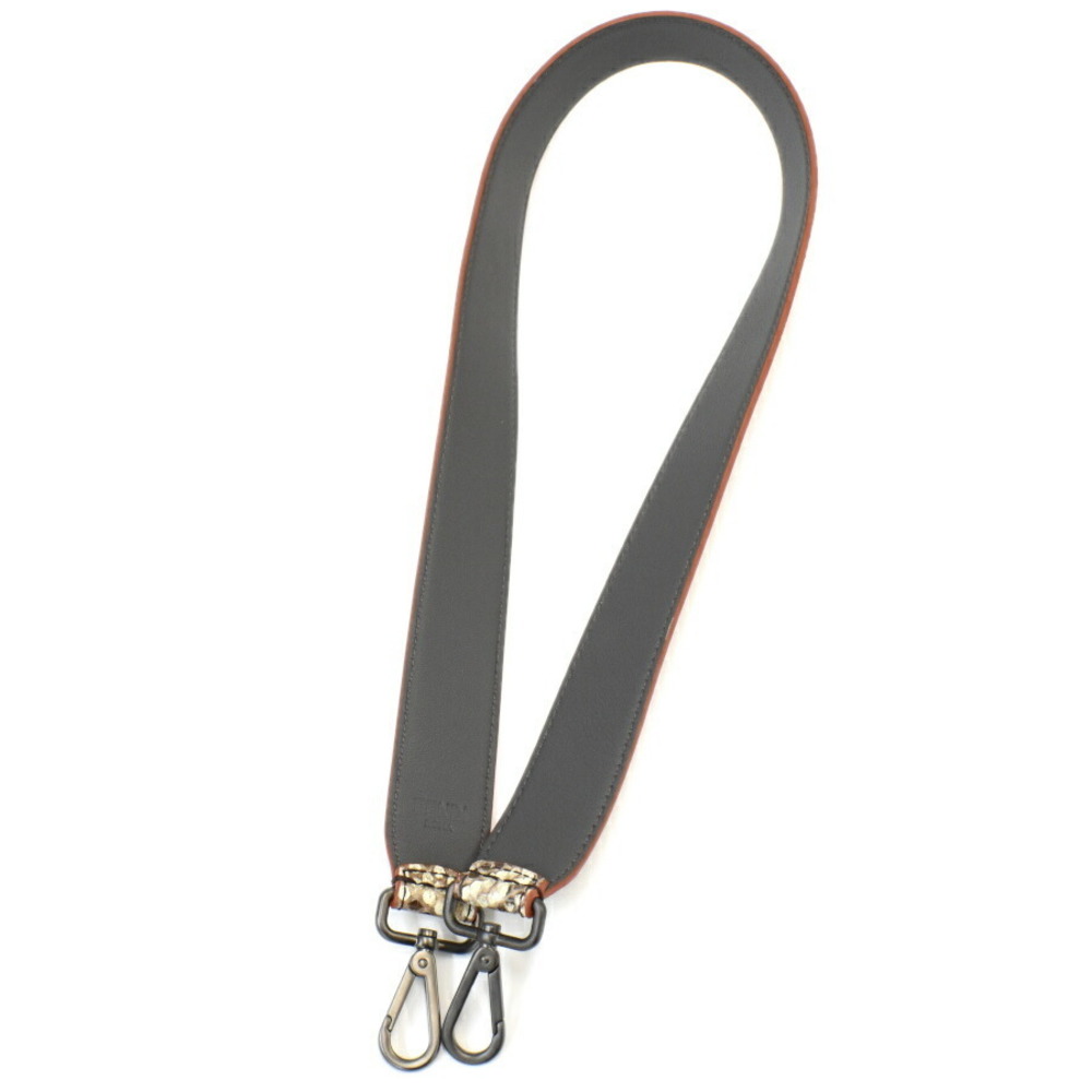 Fendi You Brown Bag Leather Python Accessory Shou… - image 4